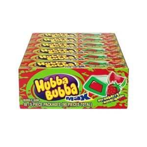 HUBBA BUBBA MAX STRAWBERY WATERMELON 5PCS 18CT