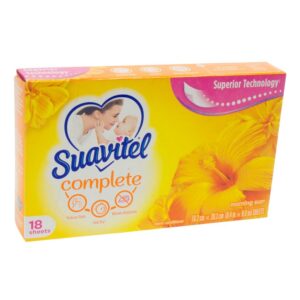 SUAVITEL MORNING SUN DRYER SHEETS 18 CT