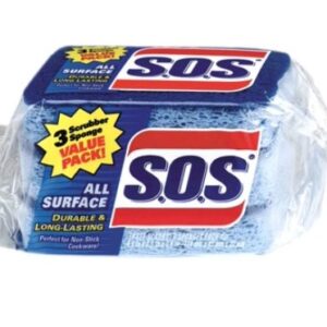 S.O.S ALL SURFACE SPONGE 3 CT