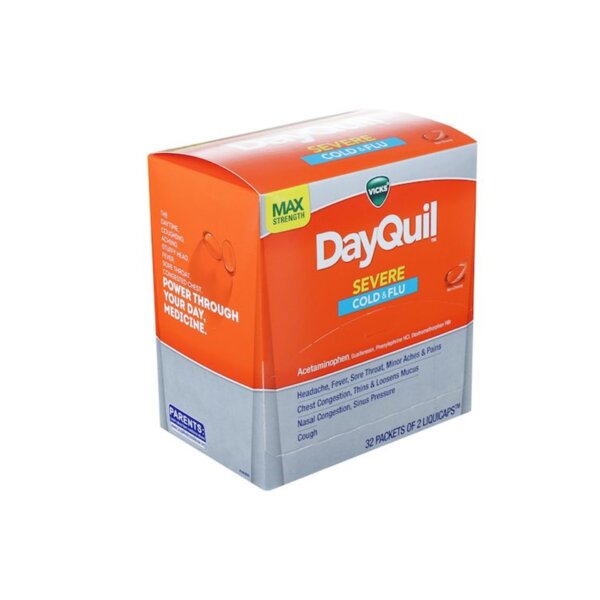 VICKS DAYQUIL SEVERE COLD&FLU LIQUICAPS BOX 2PK 32 CT